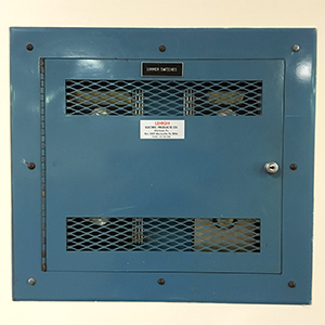 Image of the blue dimmable lighting panel.